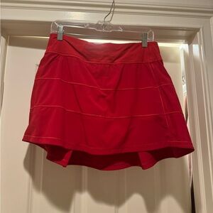 Lululemon pace rival skirt red (long)
